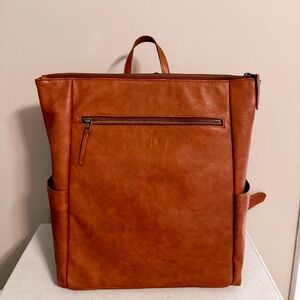 Freshly Picked Minimal Backpack in COGNAC